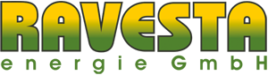 gelb-grünes Schriftlogo RAVESTA energie GmbH